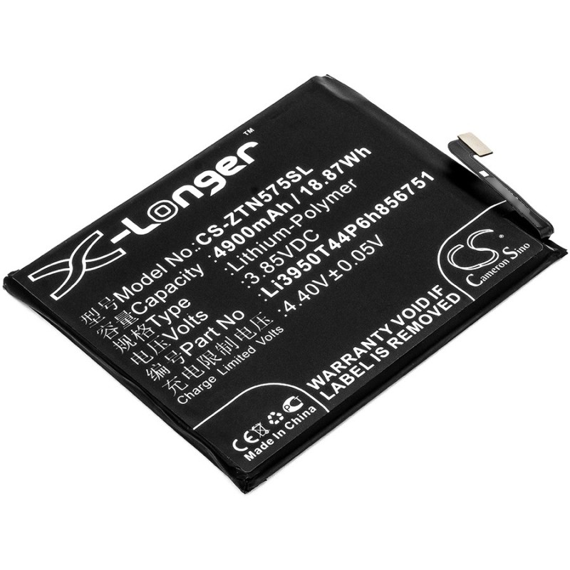 Batterie pour ZTE Nubia N2 Dual SIM TD-LTE (4900 mAh/18.87 Wh, 3.85 V)