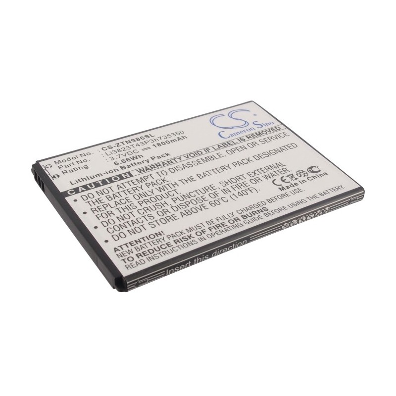 Batterie pour ZTE Avid Plus (1800 mAh/6.66 Wh, 3.7 V)