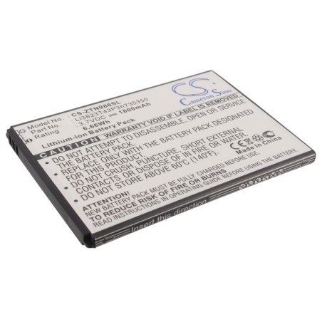 Batterie pour ZTE Avid Trio (1800 mAh/6.66 Wh, 3.7 V)