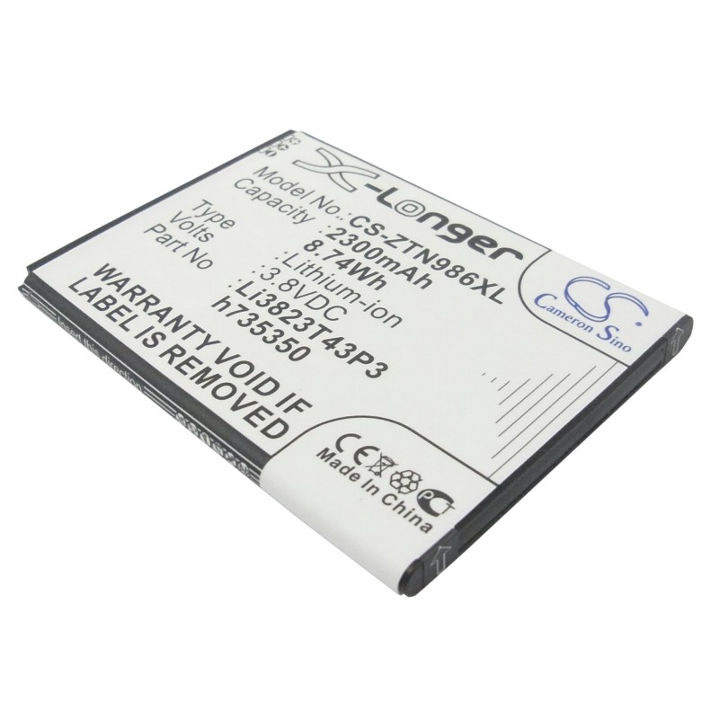 Batterie pour ZTE Warp Sync (2300 mAh/8.74 Wh, 3.8 V)