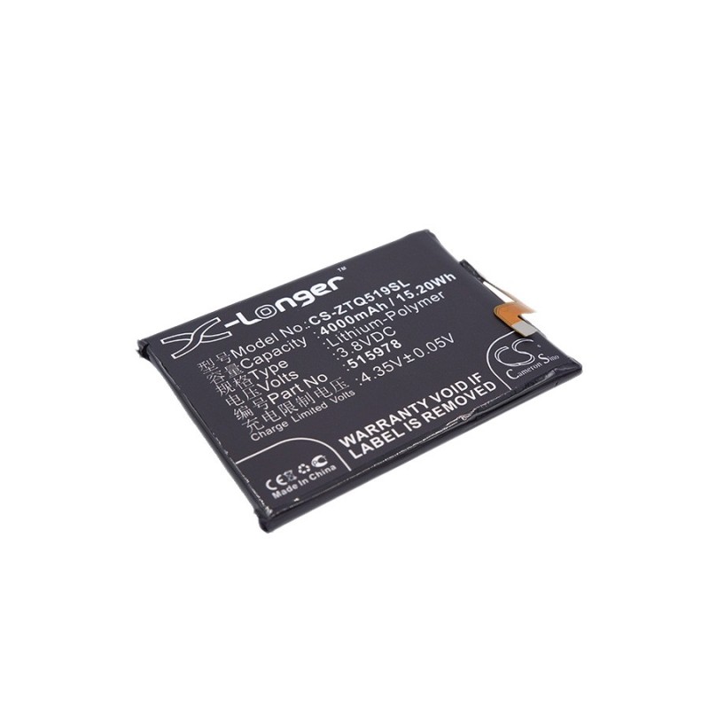 Batterie pour ZTE Blade D2 (4000 mAh/15.2 Wh, 3.8 V)