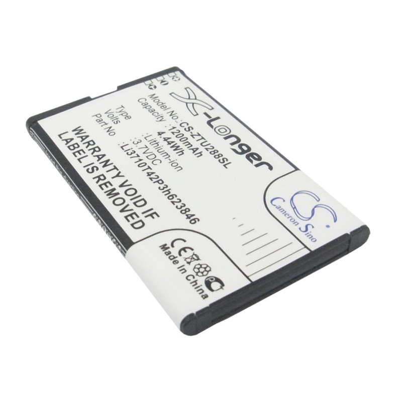 Batterie pour ZTE U288 (1200 mAh/4.44 Wh, 3.7 V)