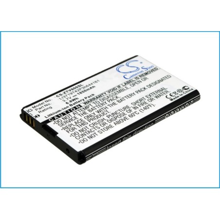 Batterie pour ZTE T82 (1850 mAh/6.85 Wh, 3.7 V)