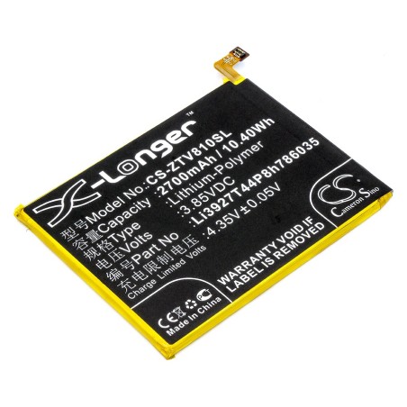 Batterie pour ZTE Blade V8 (2700 mAh/10.4 Wh, 3.85 V)