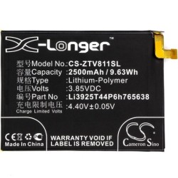 Batterie pour ZTE Li3925T44P6h765638 (2500 mAh/9.63 Wh, 3.85 V)