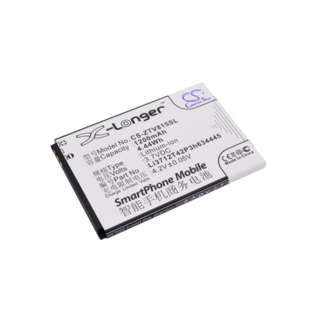 Batterie pour ZTE V815W (1200 mAh/4.44 Wh, 3.7 V)
