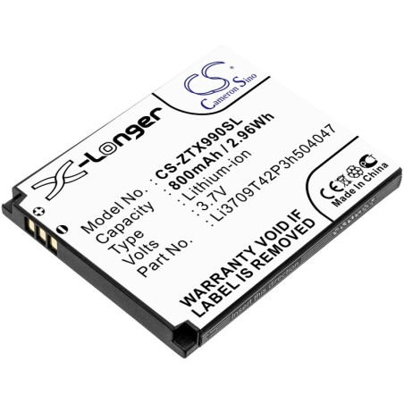 Batterie pour AT&T X930 (800 mAh/2.96 Wh, 3.7 V)