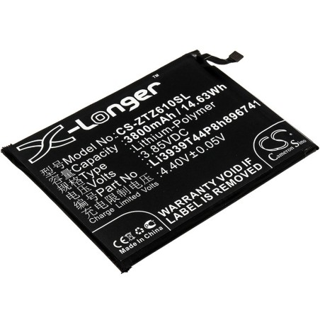Batterie pour ZTE Blade Max View (3800 mAh/14.63 Wh, 3.85 V)