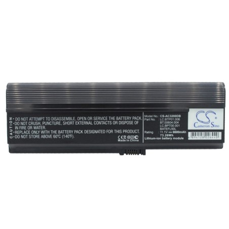 Batterie pour Acer Aspire 5573AWXCi (6600 mAh/73.26 Wh, 11.1 V)