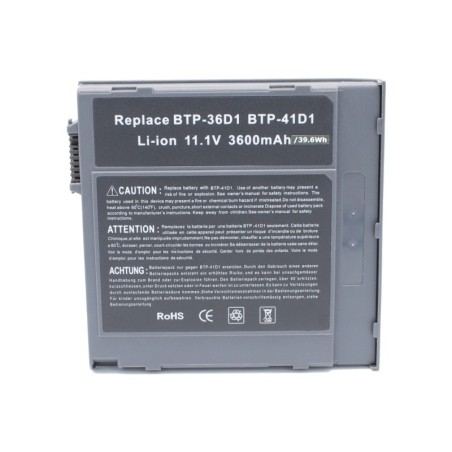 Batterie pour Acer BTP41D1 (3600 mAh/39.96 Wh, 11.1 V)
