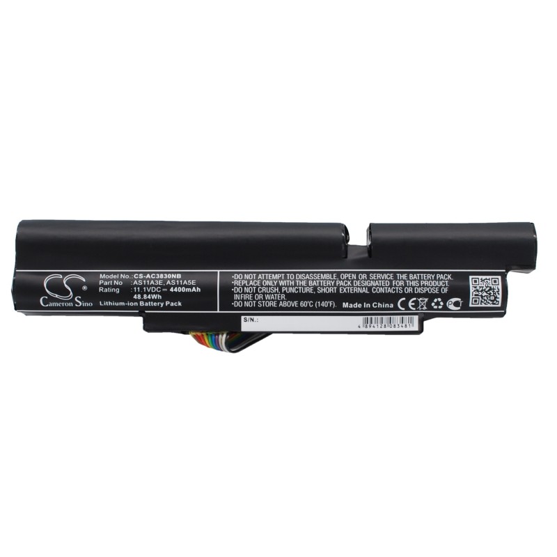 Batterie pour Gateway AS11A3E (4400 mAh/48.84 Wh, 11.1 V)