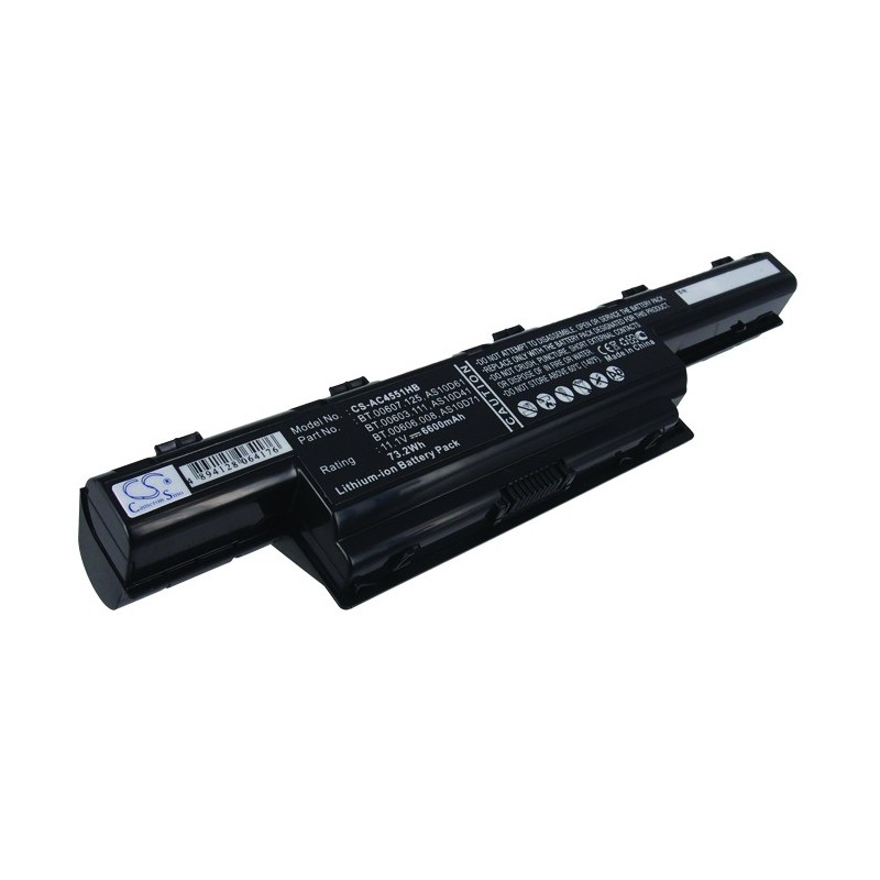 Batterie pour eMachines E440 (6600 mAh/73.26 Wh, 11.1 V)