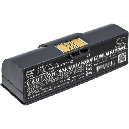 Batterie pour Intermec AB10 (2400 mAh/8.88 Wh, 3.7 V)