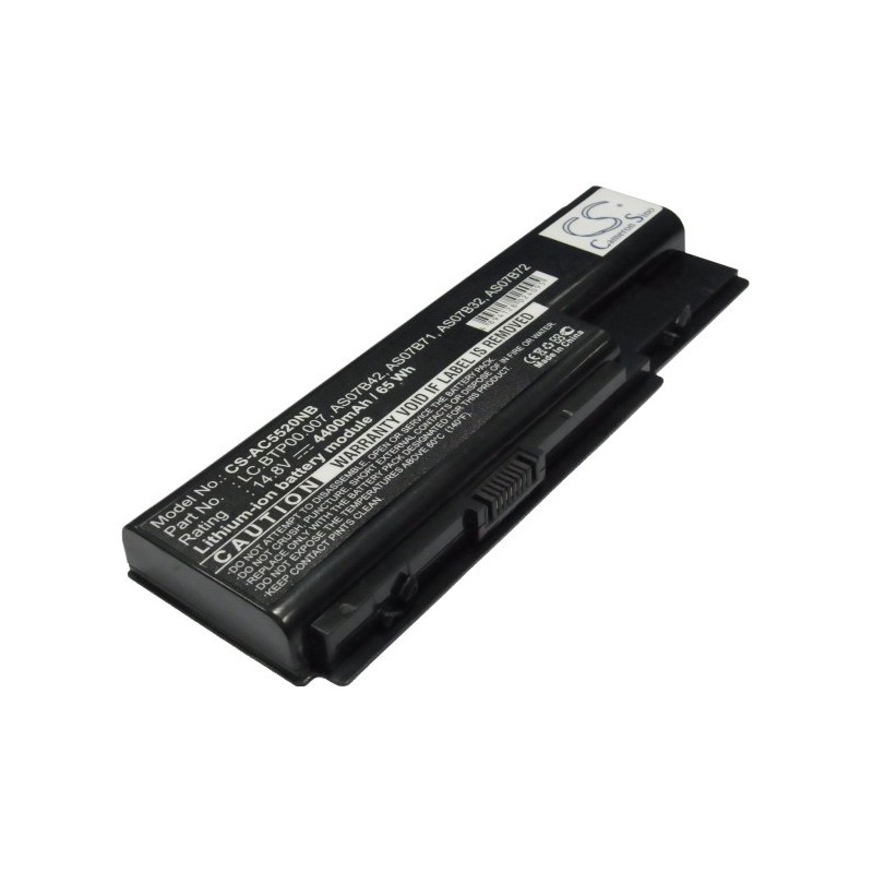 Batterie pour Acer Aspire 5710 (4400 mAh/65.12 Wh, 14.8 V)