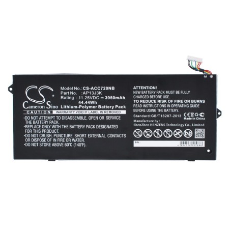 Batterie pour Acer Chromebook 15 CB3-532 (3950 mAh/44.44 Wh, 11.25 V)
