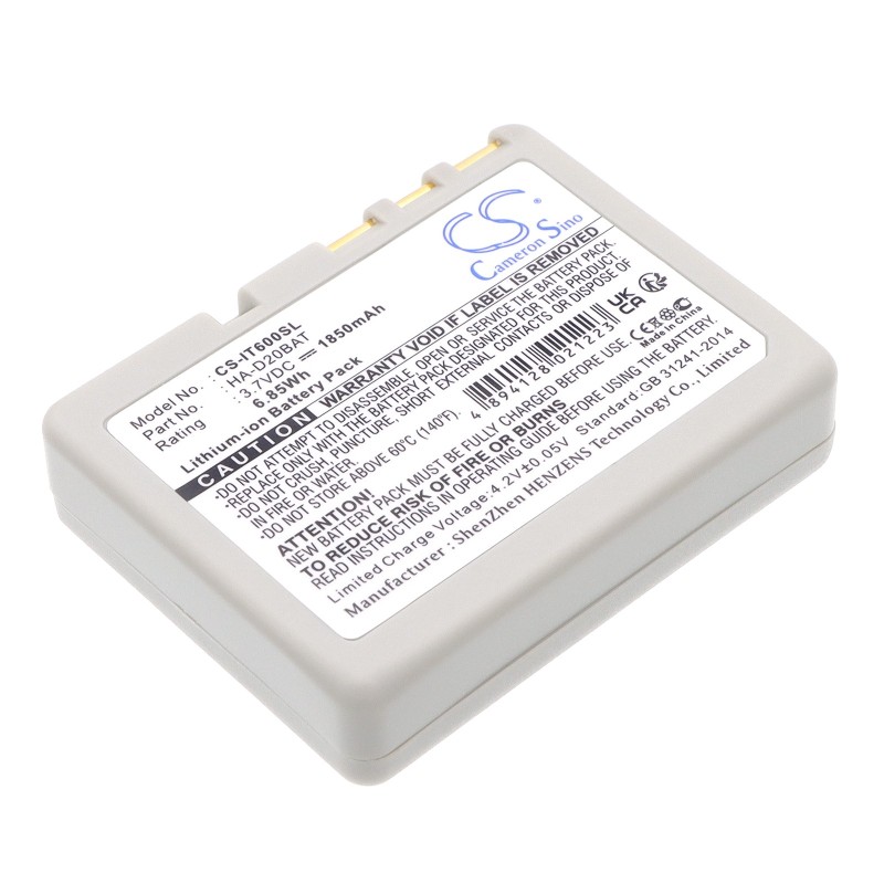 Batterie pour Casio IT-800 (1850 mAh/6.85 Wh, 3.7 V)