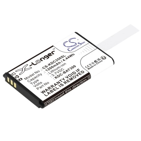 Batterie pour KOAMTAC KDC350CGi-SR (1200 mAh/4.44 Wh, 3.7 V)