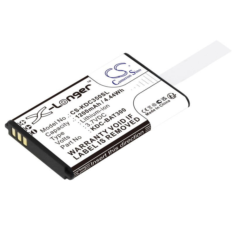 Batterie pour KOAMTAC KDC350Ci-SF (1200 mAh/4.44 Wh, 3.7 V)