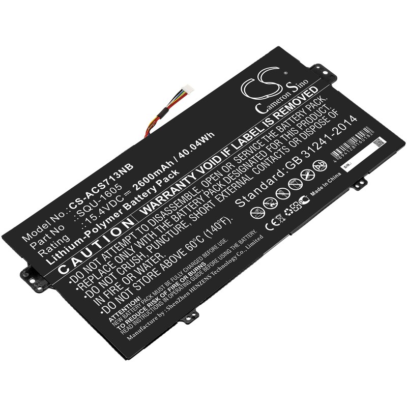 Batterie pour Acer Spin 7 (2600 mAh/40.04 Wh, 15.4 V)