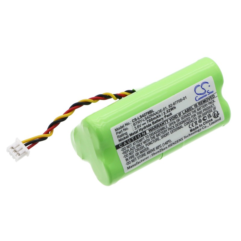 Batterie pour Symbol LS4278 (700 mAh/2.52 Wh, 3.6 V)
