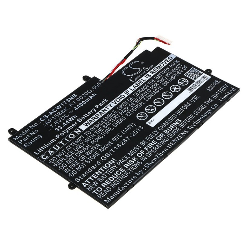 Batterie pour Acer Switch 11 (4400 mAh/33.44 Wh, 7.6 V)