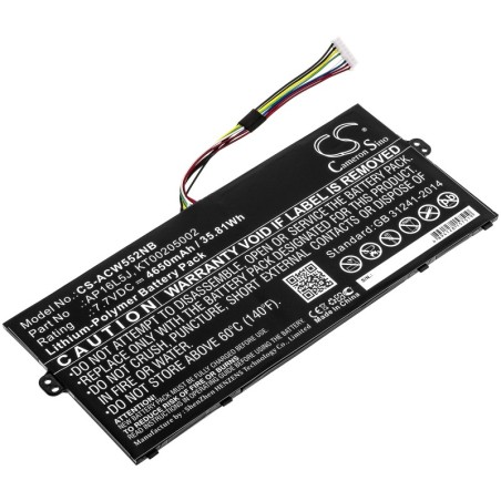 Batterie pour Acer NX.GTMSG.001 (4650 mAh/35.81 Wh, 7.7 V)