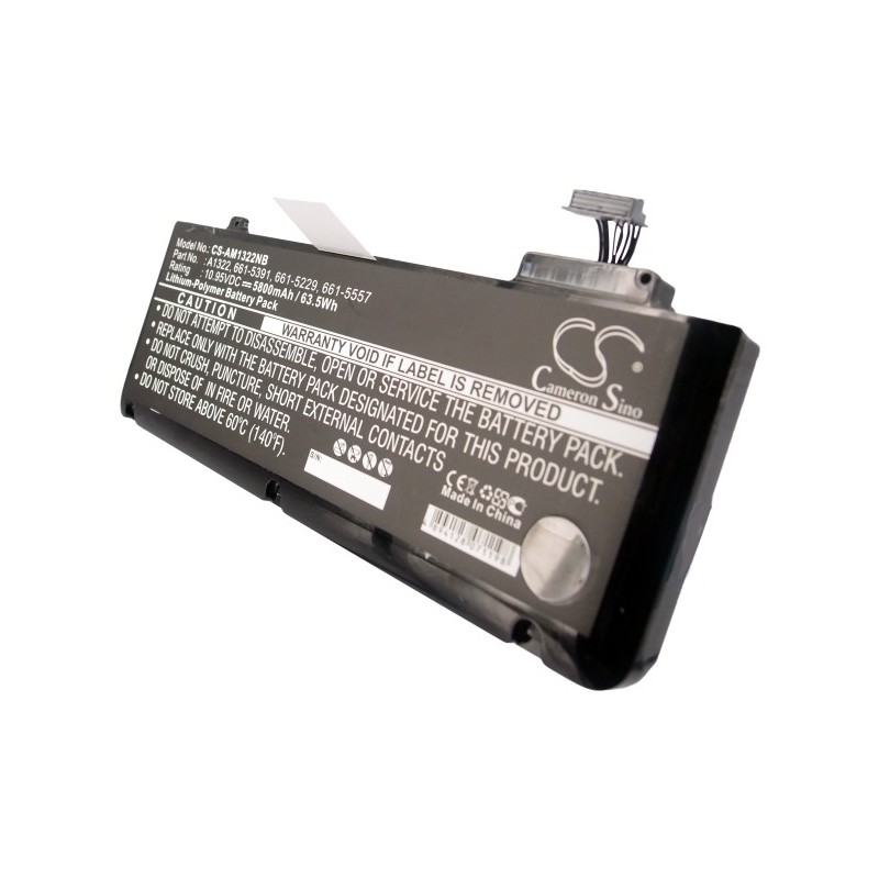 Batterie pour Apple MacBook Pro 13" 2011 Version (5800 mAh/63.51 Wh, 10.95 V)