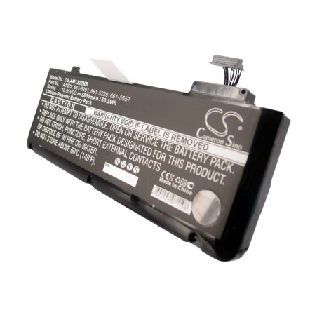 Batterie pour Apple MacBook Pro 13" 2012 Version (5800 mAh/63.51 Wh, 10.95 V)