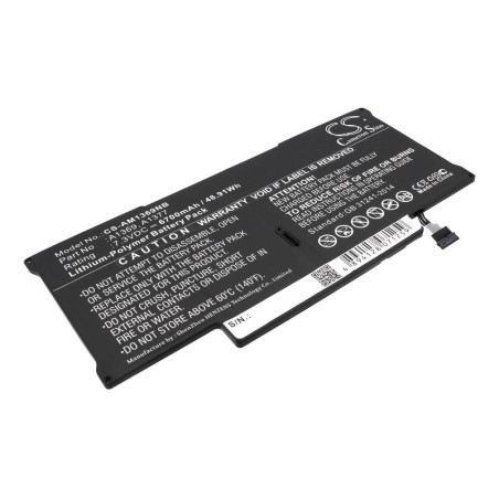 Batterie pour Apple A1377 (6700 mAh/48.91 Wh, 7.3 V)