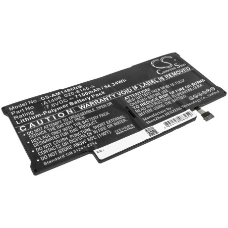 Batterie pour Apple MD760LL/A (7150 mAh/54.34 Wh, 7.6 V)