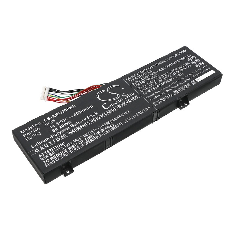 Batterie pour Enz K36P (4000 mAh/59.2 Wh, 14.8 V)