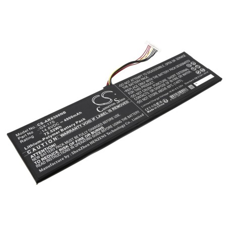 Batterie pour Aorus X3 Plus v3 (4900 mAh/72.52 Wh, 14.8 V)