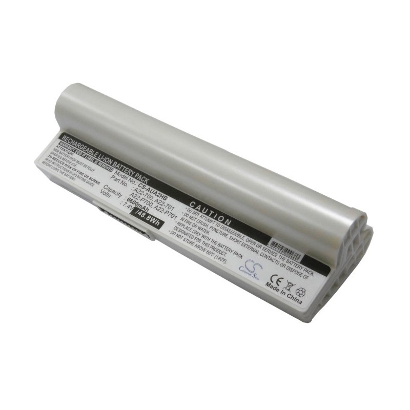 Batterie pour Asus Eee PC 2G Surf/Linux (6600 mAh/48.84 Wh, 7.4 V)