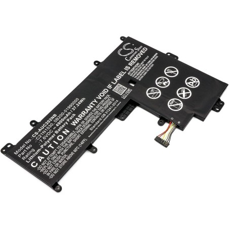 Batterie pour Asus E201NA-GJ022T (4900 mAh/37.24 Wh, 7.6 V)