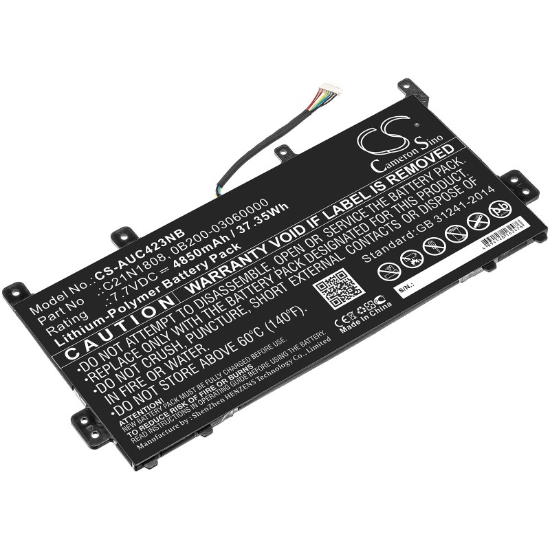 Batterie pour Asus C523NA-A20093 (4850 mAh/37.35 Wh, 7.7 V)