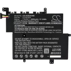 Batterie pour Asus E203MA-DB02 (4900 mAh/37.24 Wh, 7.6 V)