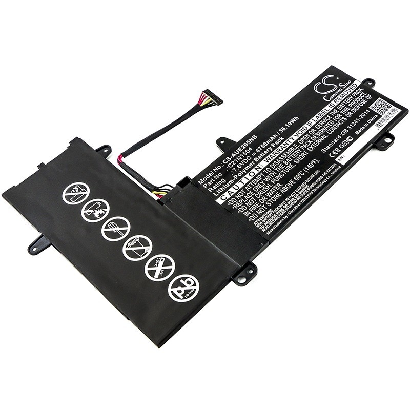 Batterie pour Asus E205SA-3B (4750 mAh/36.1 Wh, 7.6 V)