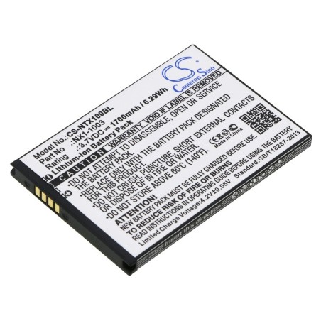 Batterie pour HandHeld NX1-1003 (1700 mAh/6.29 Wh, 3.7 V)