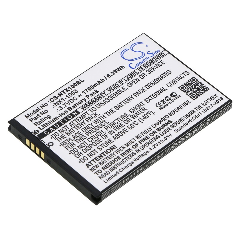 Batterie pour HandHeld 13220091 (1700 mAh/6.29 Wh, 3.7 V)