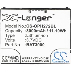 Batterie pour Opticon T65114B00028 (3000 mAh/11.1 Wh, 3.7 V)