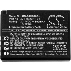 Batterie pour Panasonic H4320HT (890 mAh/3.29 Wh, 3.7 V)