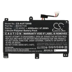 Batterie pour Asus TUF Gaming A15 FA506IC-HN101W (4200 mAh/47.88 Wh, 11.4 V)