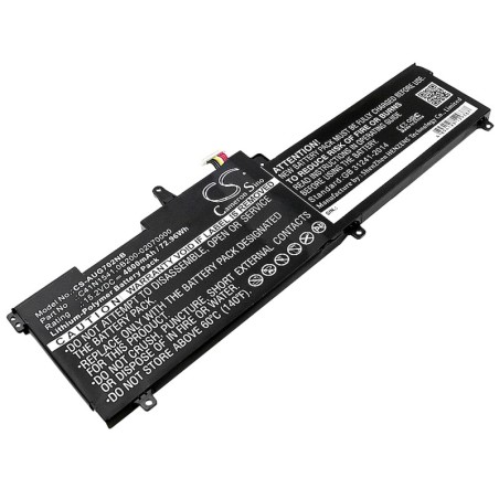 Batterie pour Asus GL702VT-GC109T (4800 mAh/72.96 Wh, 15.2 V)