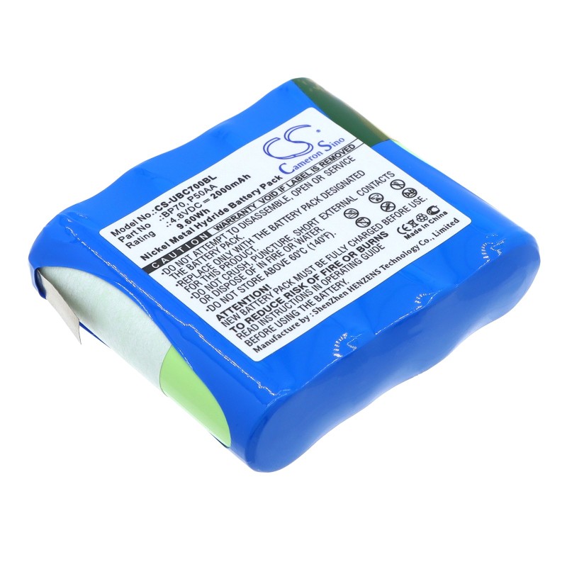 Batterie pour Uniden P50AA (2000 mAh/9.6 Wh, 4.8 V)