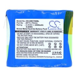 Batterie pour Uniden P50AA (2000 mAh/9.6 Wh, 4.8 V)