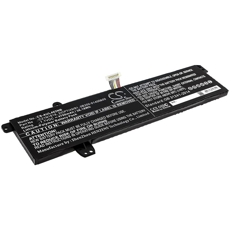 Batterie pour Asus E402BP (4700 mAh/36.19 Wh, 7.7 V)