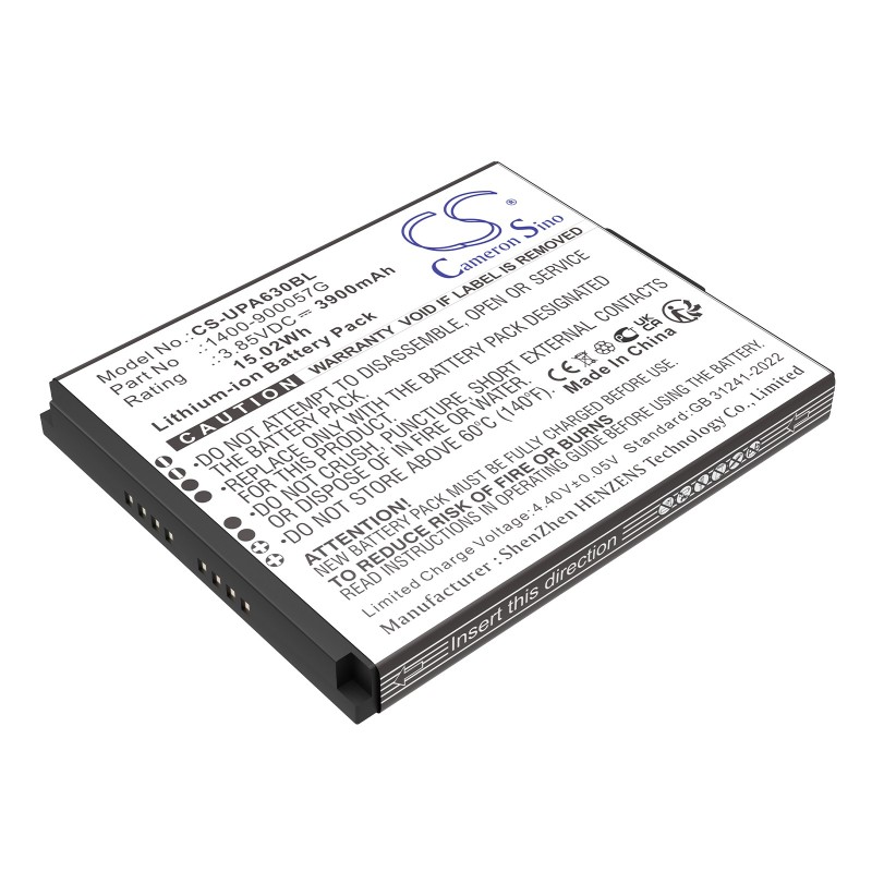 Batterie pour Unitech EA630 Plus (3900 mAh/15.02 Wh, 3.85 V)