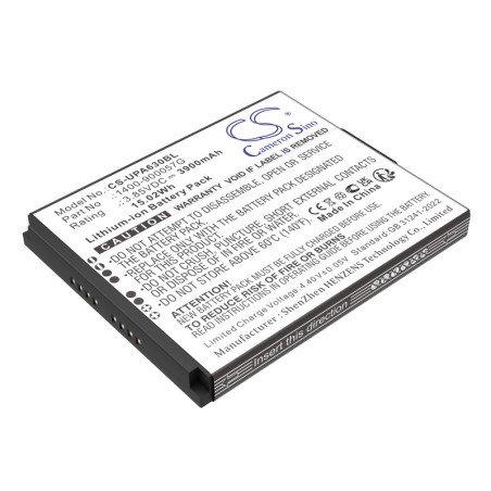 Batterie pour Unitech EA630 Plus (3900 mAh/15.02 Wh, 3.85 V)