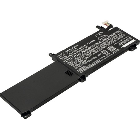 Batterie pour Asus GL703GM-0051A8750H (4800 mAh/73.92 Wh, 15.4 V)