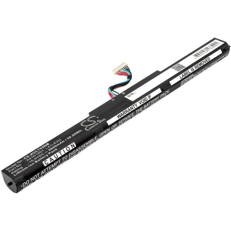Batterie pour Asus N552VW-FY060T (2600 mAh/39 Wh, 15 V)